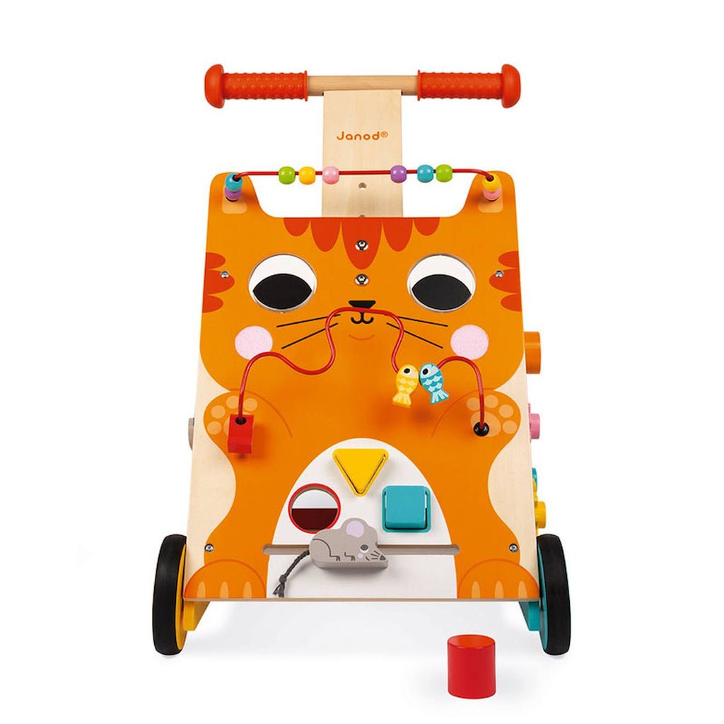 Chariot multi-activités chat multicolore
