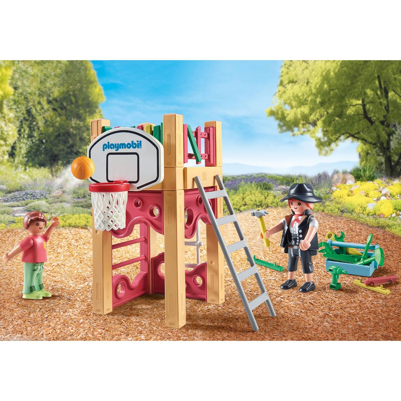 Charpentier avec tourelle de jeu 71475 multicolore