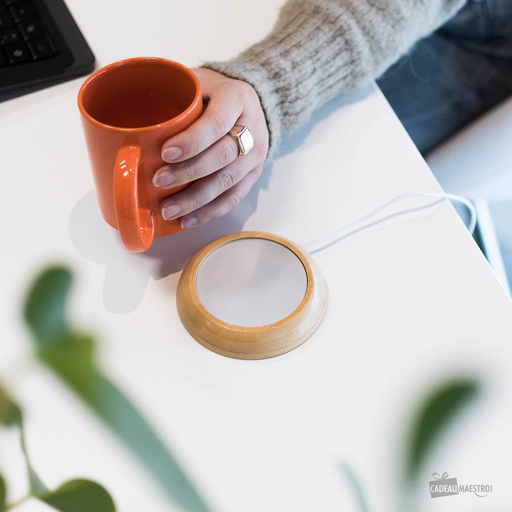 Chauffe Tasses USB en Bambou - Gadget USB