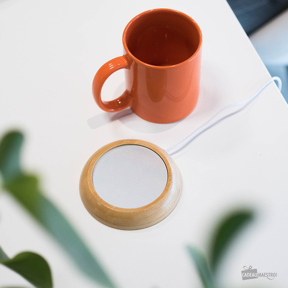 Chauffe Tasses USB en Bambou - Gadget USB