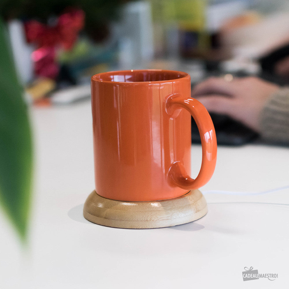 Chauffe Tasses USB en Bambou - Gadget USB