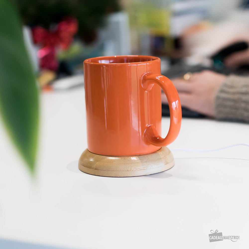Chauffe Tasses USB en Bambou - Gadget USB