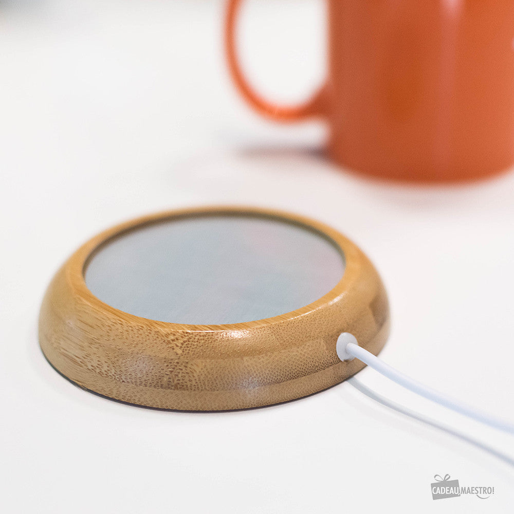 Chauffe Tasses USB en Bambou - Gadget USB