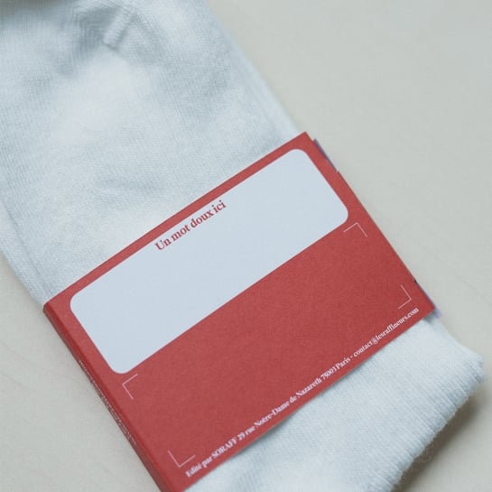 Chaussettes brodées Cœur – Le petit cadeau qui fait toujours fondre