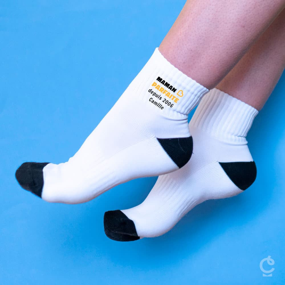 Chaussettes Maman à Personnaliser Chaussettes Sport - Chaussettes Personnalisées