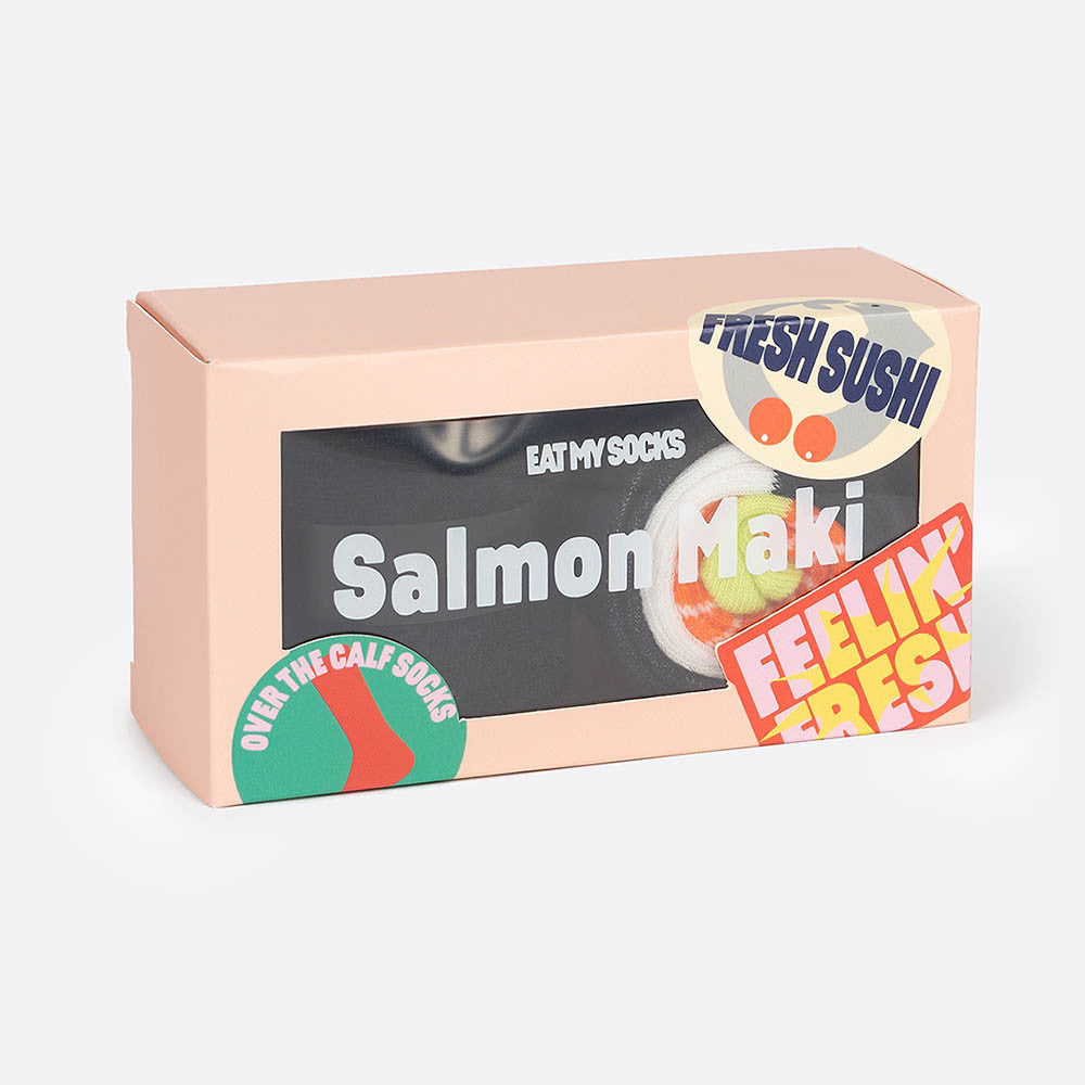 Chaussettes Maki Saumon - Chaussettes Originales