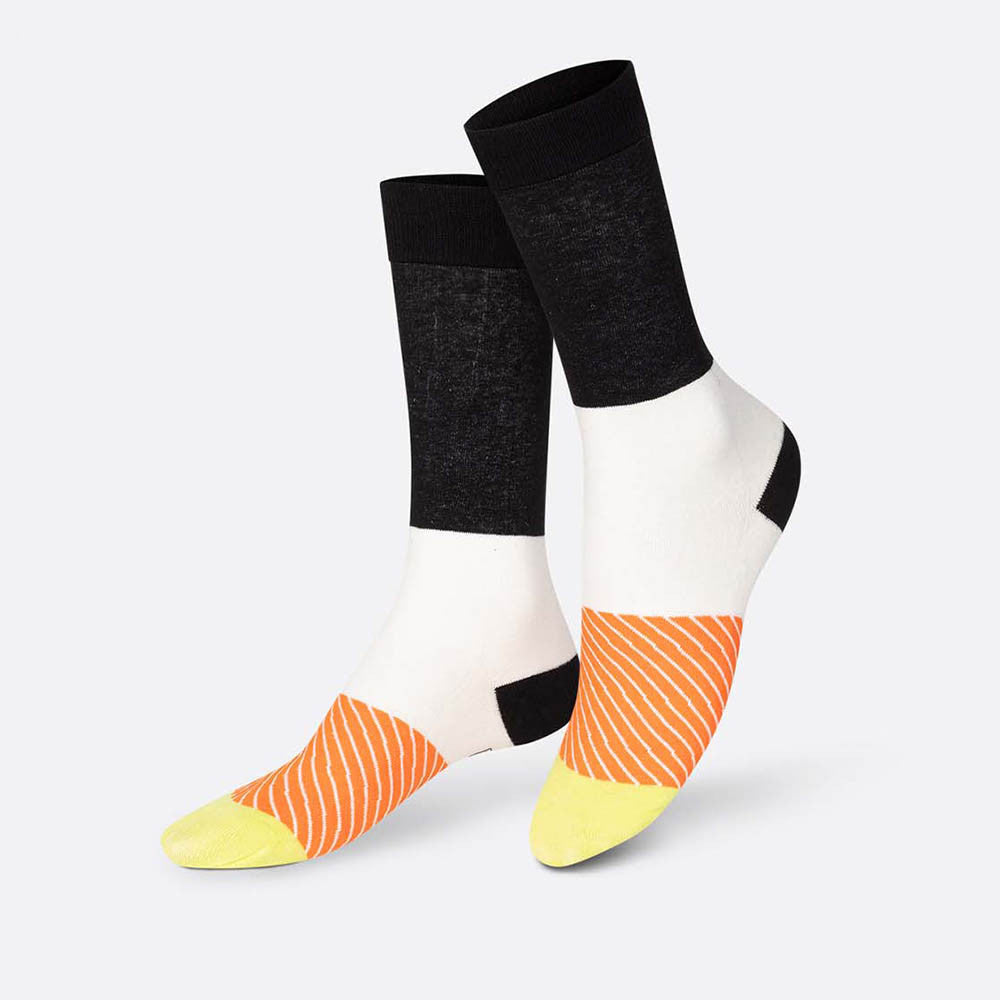 Chaussettes Maki Saumon - Chaussettes Originales Eat my socks by Doiy