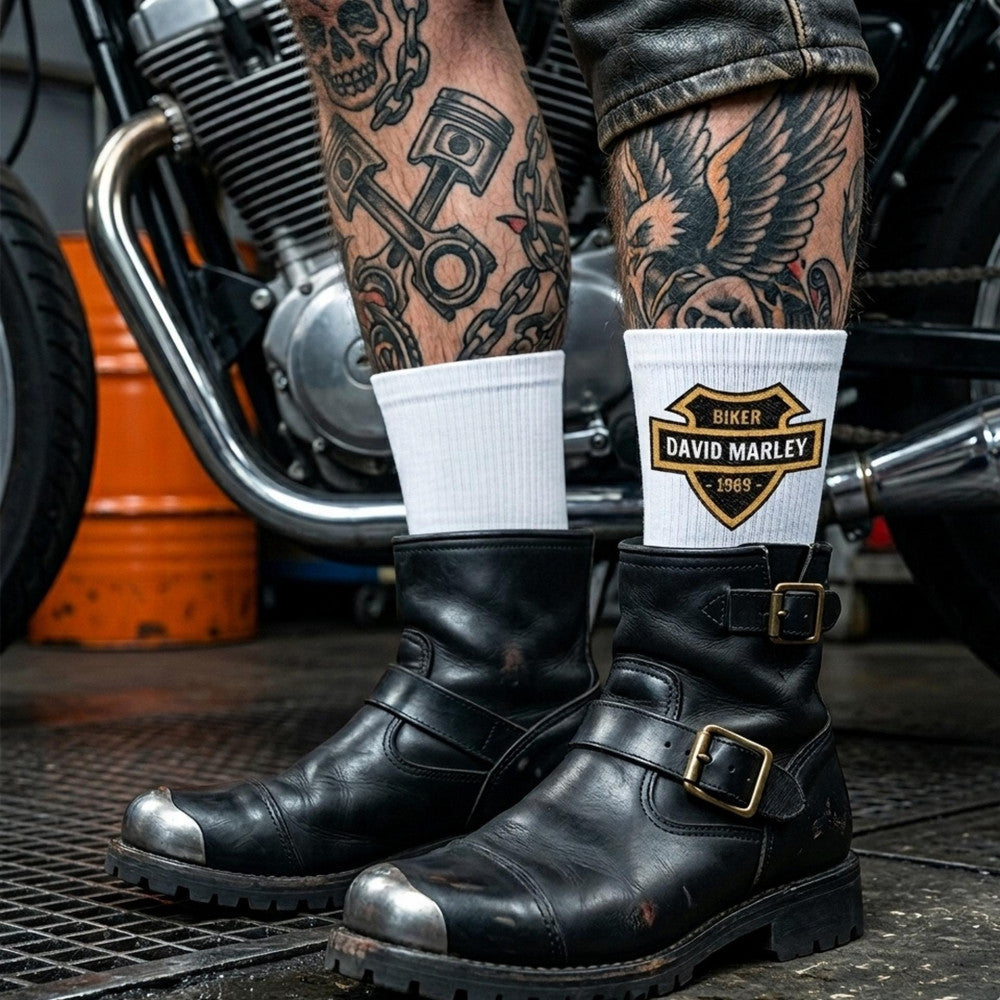 Chaussettes Motard à Personnaliser Chaussettes Sport - Chaussettes Personnalisées