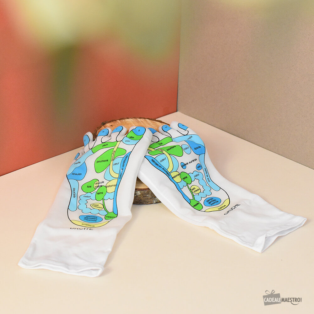 Chaussettes de Réflexologie (x2) - Accessoires de Massage CadoMaestro