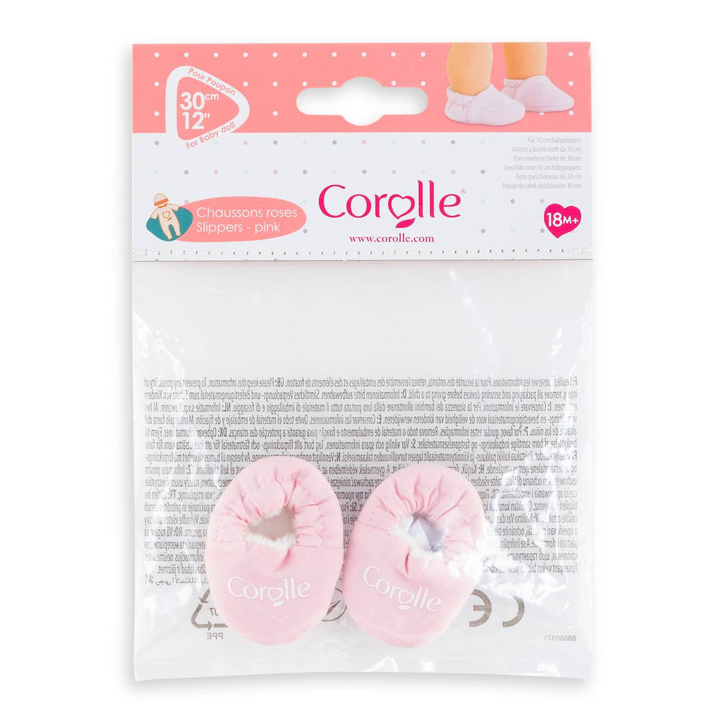 Chaussons roses pour poupon 30 cm multicolore
