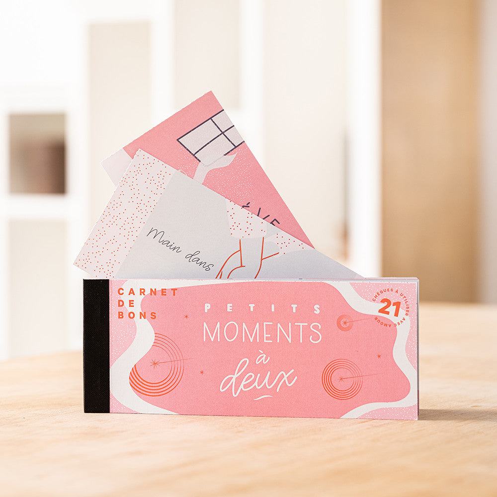 Chéquier Romantique Petits Moments à Deux - Jeux de Couple
