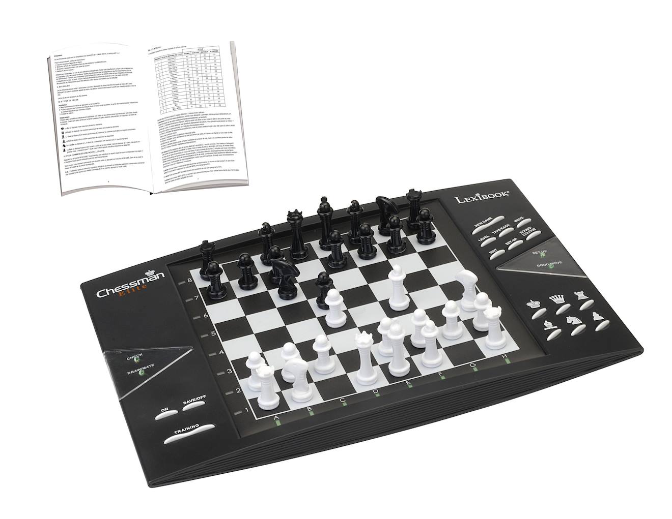Chessman elite, jeu d'échecs électronique noir