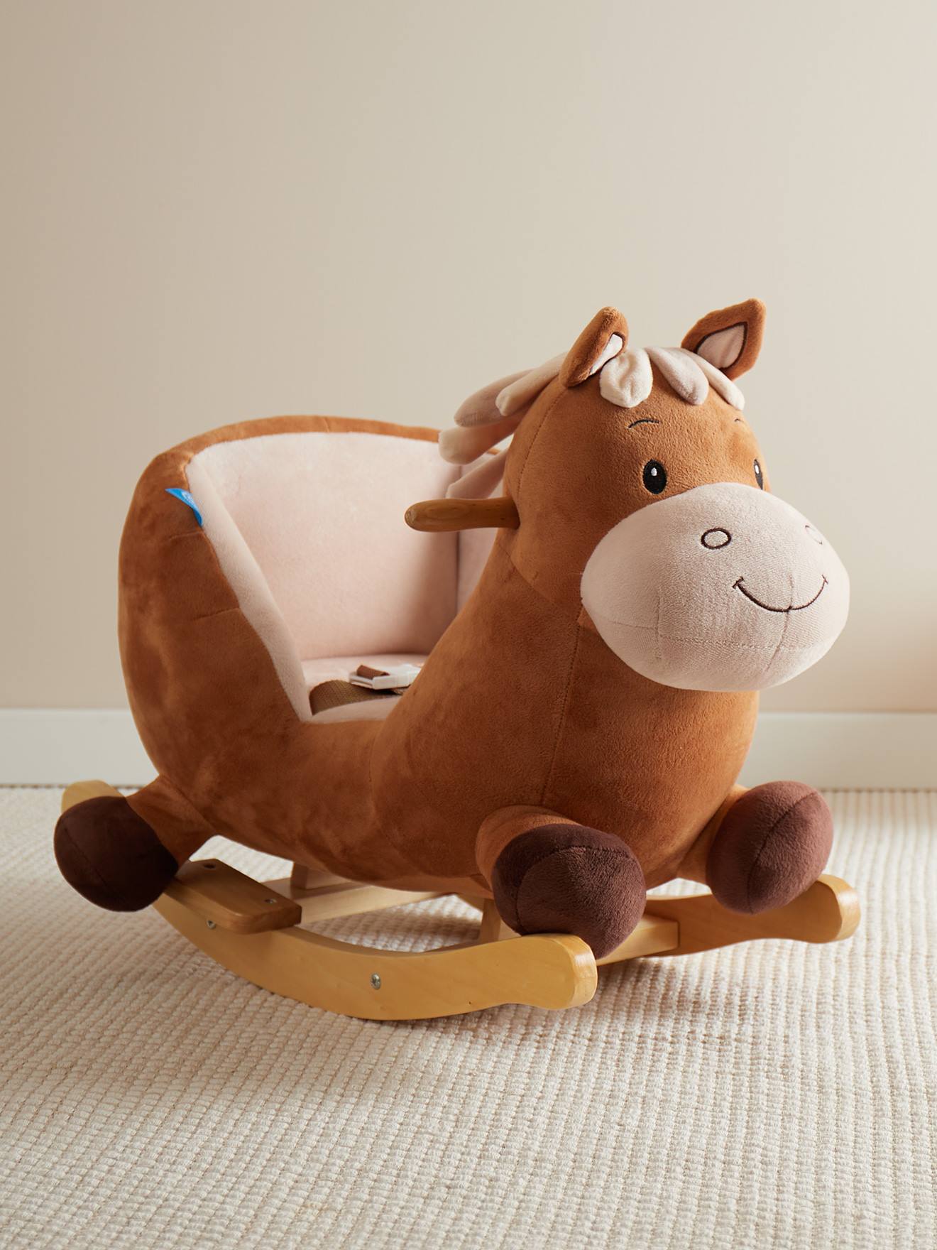 Cheval à bascule - avec ceinture de sécurité cheval calimero