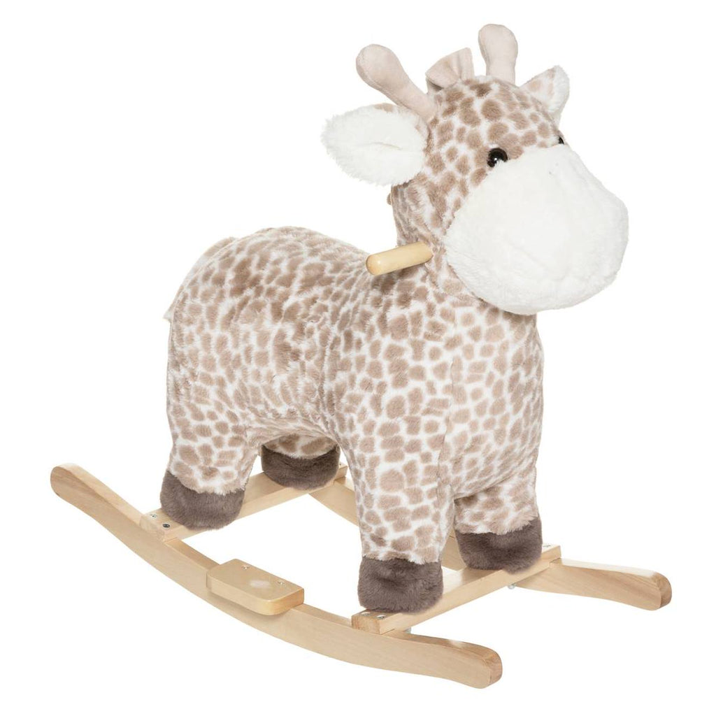 Cheval à bascule - girafe multicolore