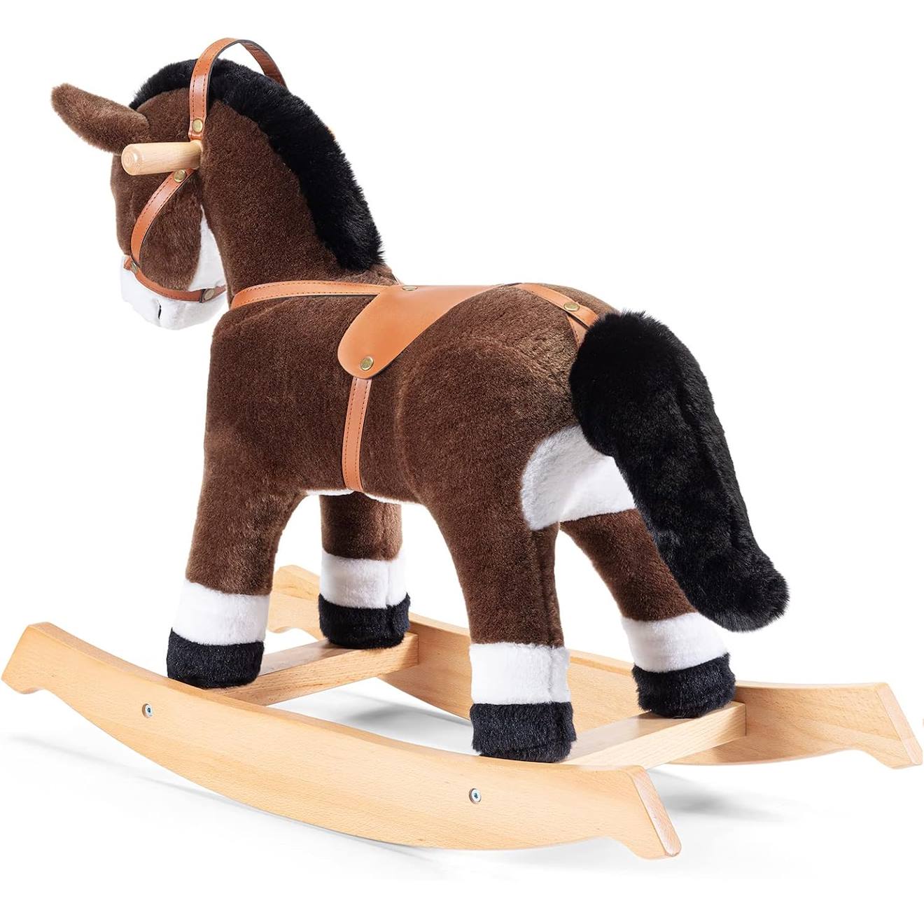 Cheval à bascule marron foncé marron