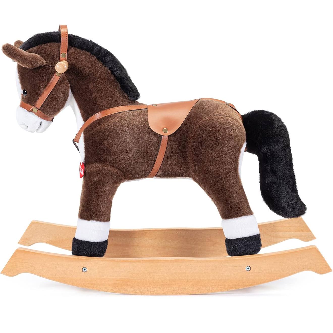 Cheval à bascule marron foncé marron