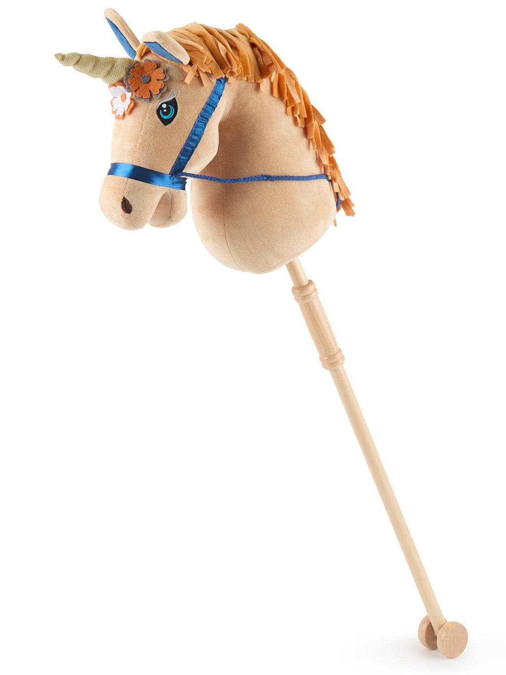 Cheval bâton brownie avec roulettes magic