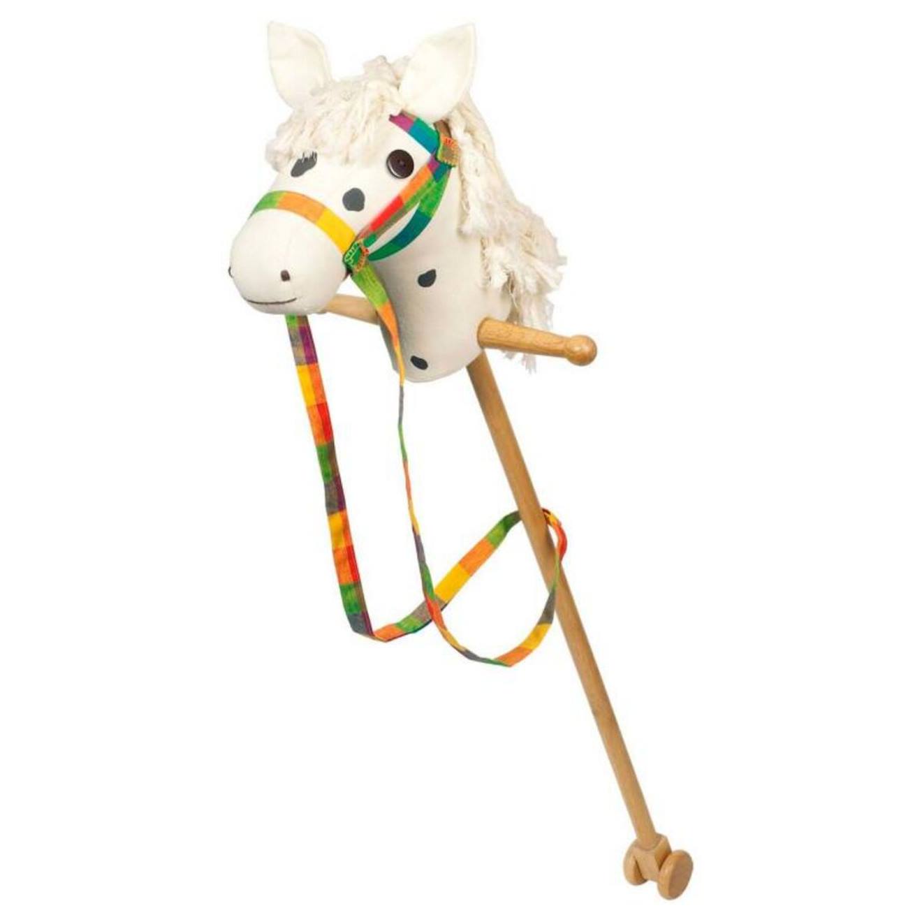 Cheval blanc à bâton blanc