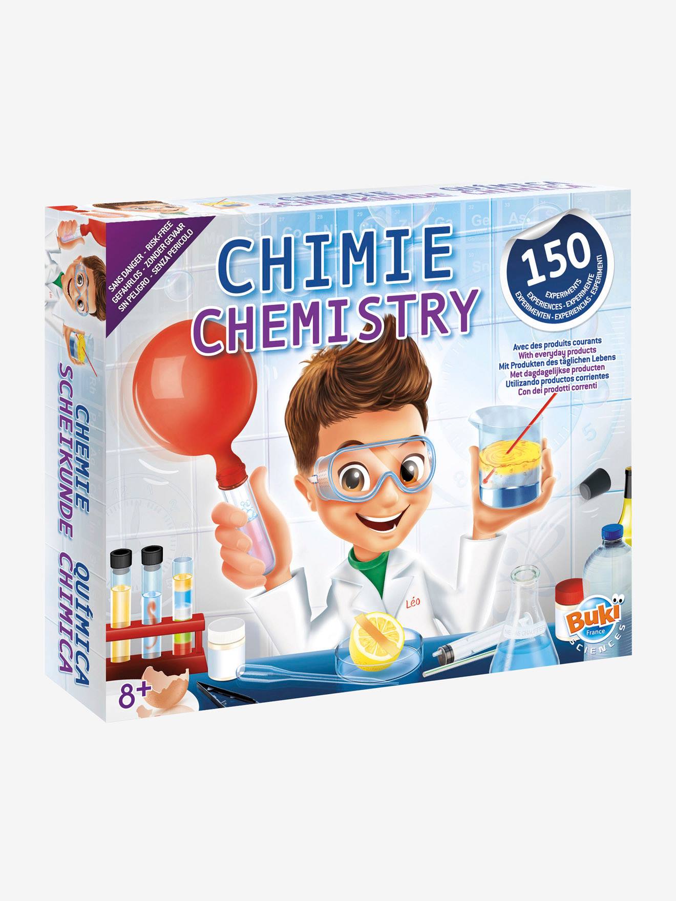 Chimie sans danger - 150 expériences Buki bleu