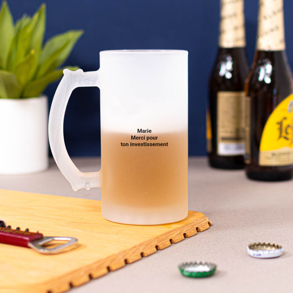 Chope à Bière Logo à Personnaliser - Chope de Bière Personnalisée