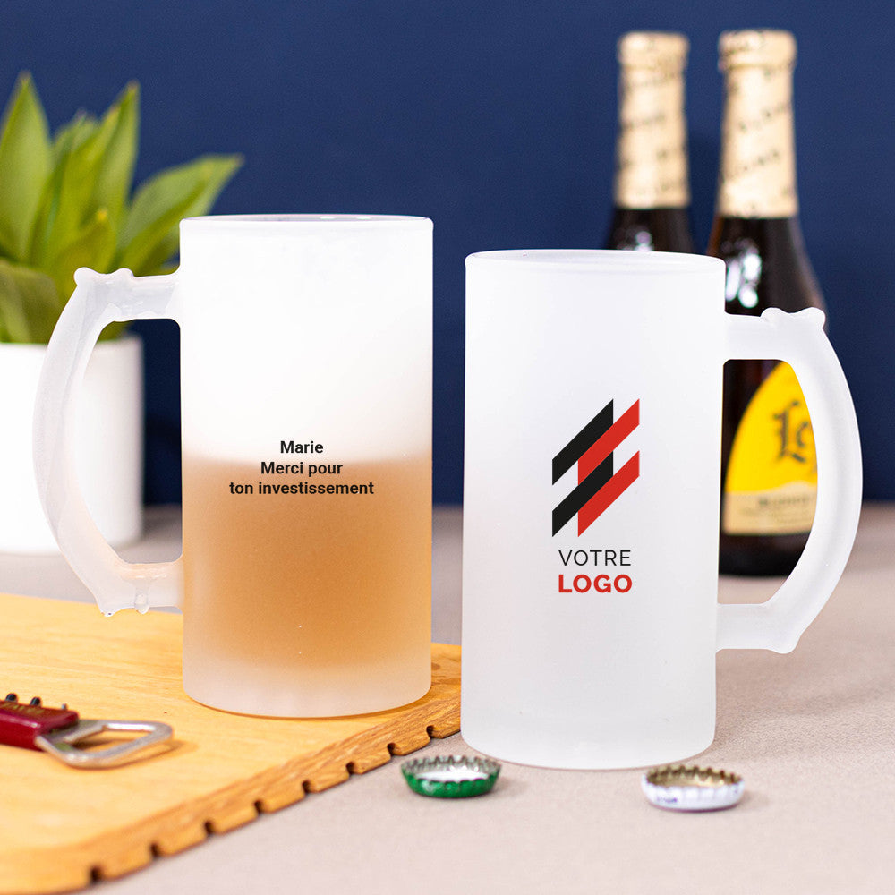 Chope à Bière Logo à Personnaliser - Chope de Bière Personnalisée