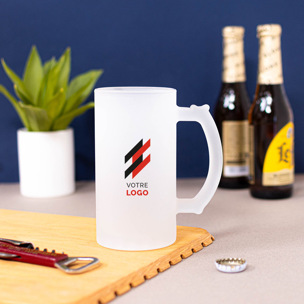 Chope à Bière Logo à Personnaliser - Chope de Bière Personnalisée