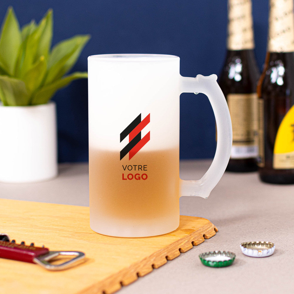 Chope à Bière Logo à Personnaliser - Chope de Bière Personnalisée