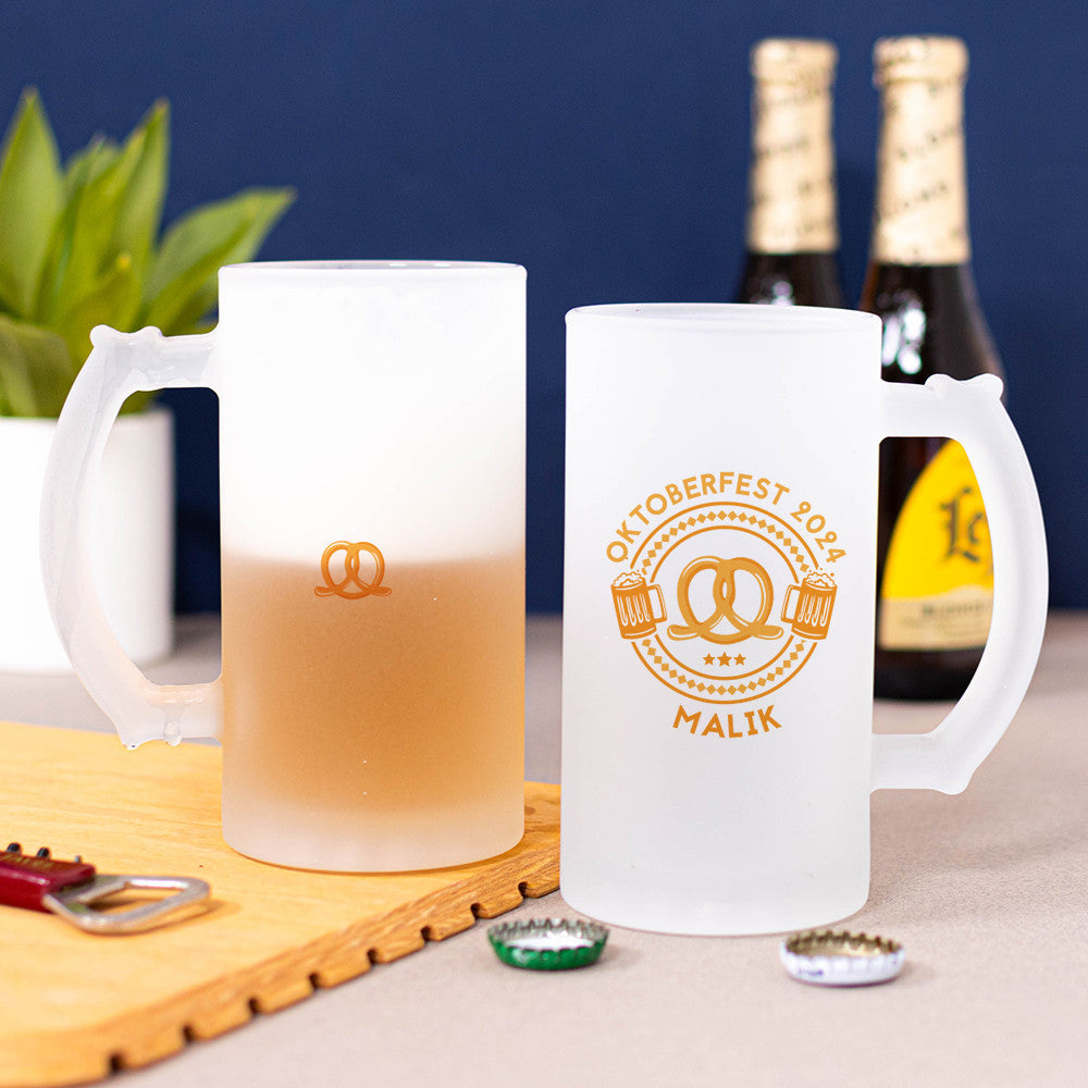 Chope à Bière Oktoberfest à Personnaliser - Chope de Bière Personnalisée
