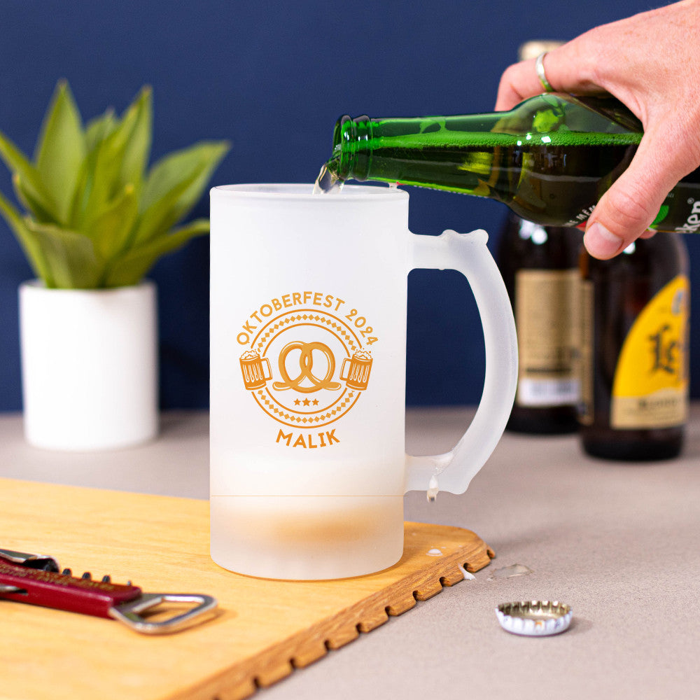 Chope à Bière Oktoberfest à Personnaliser - Chope de Bière Personnalisée