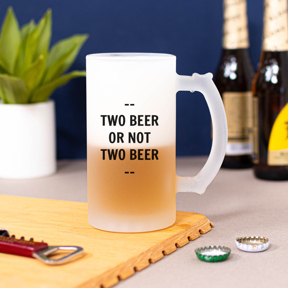 Chope à Bière Photo et Texte à Personnaliser - Chope de Bière Personnalisée