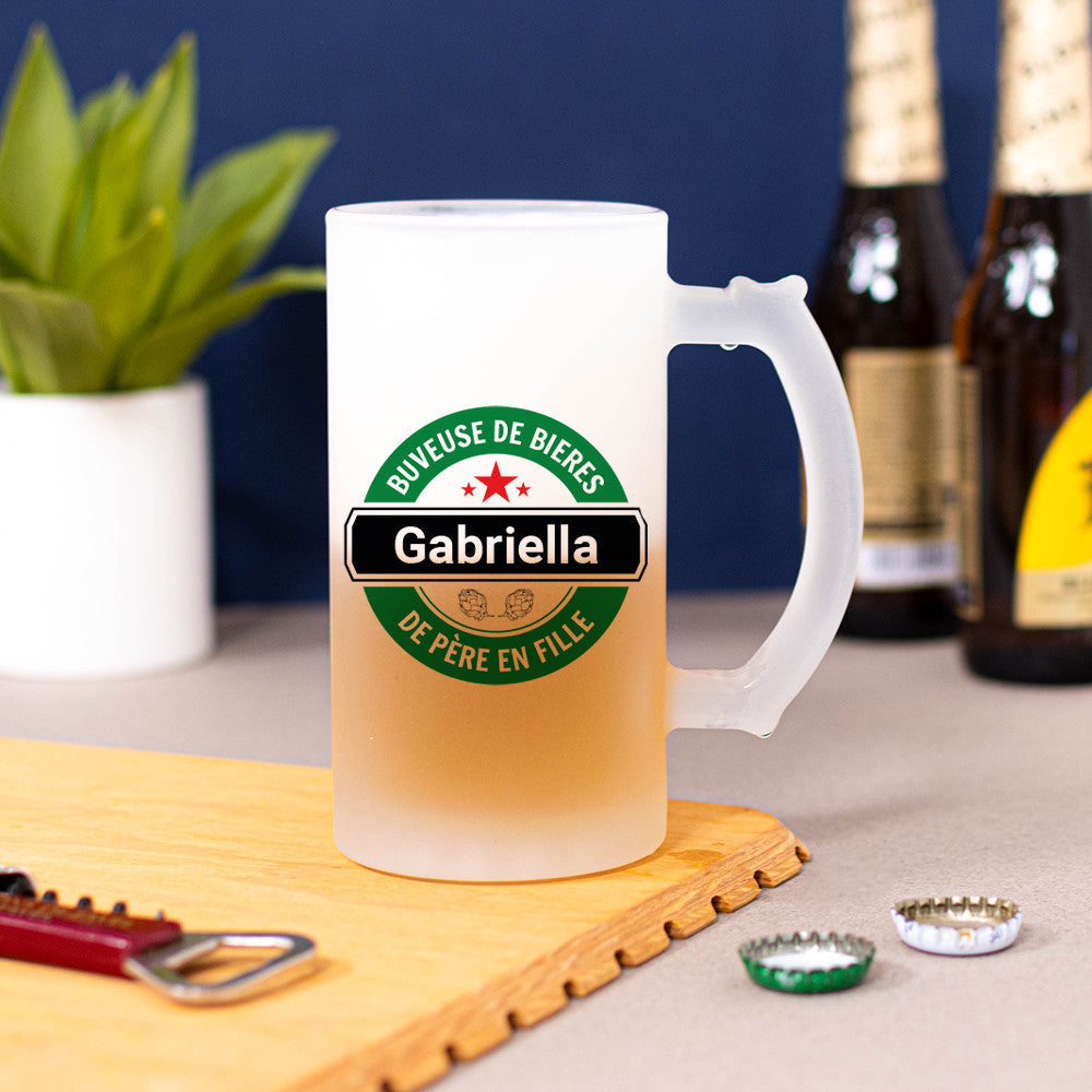 Chope Logo Bière à Personnaliser - Chope de Bière Personnalisée