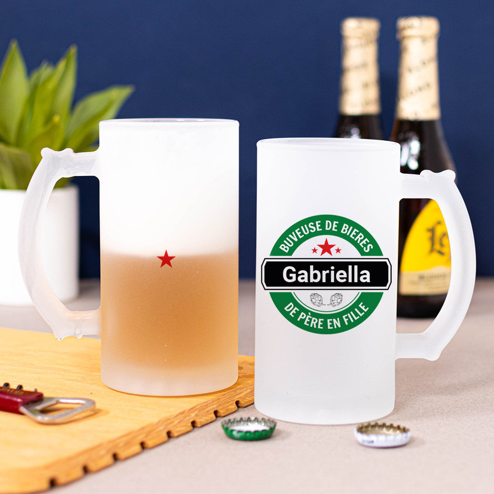 Chope Logo Bière à Personnaliser - Chope de Bière Personnalisée