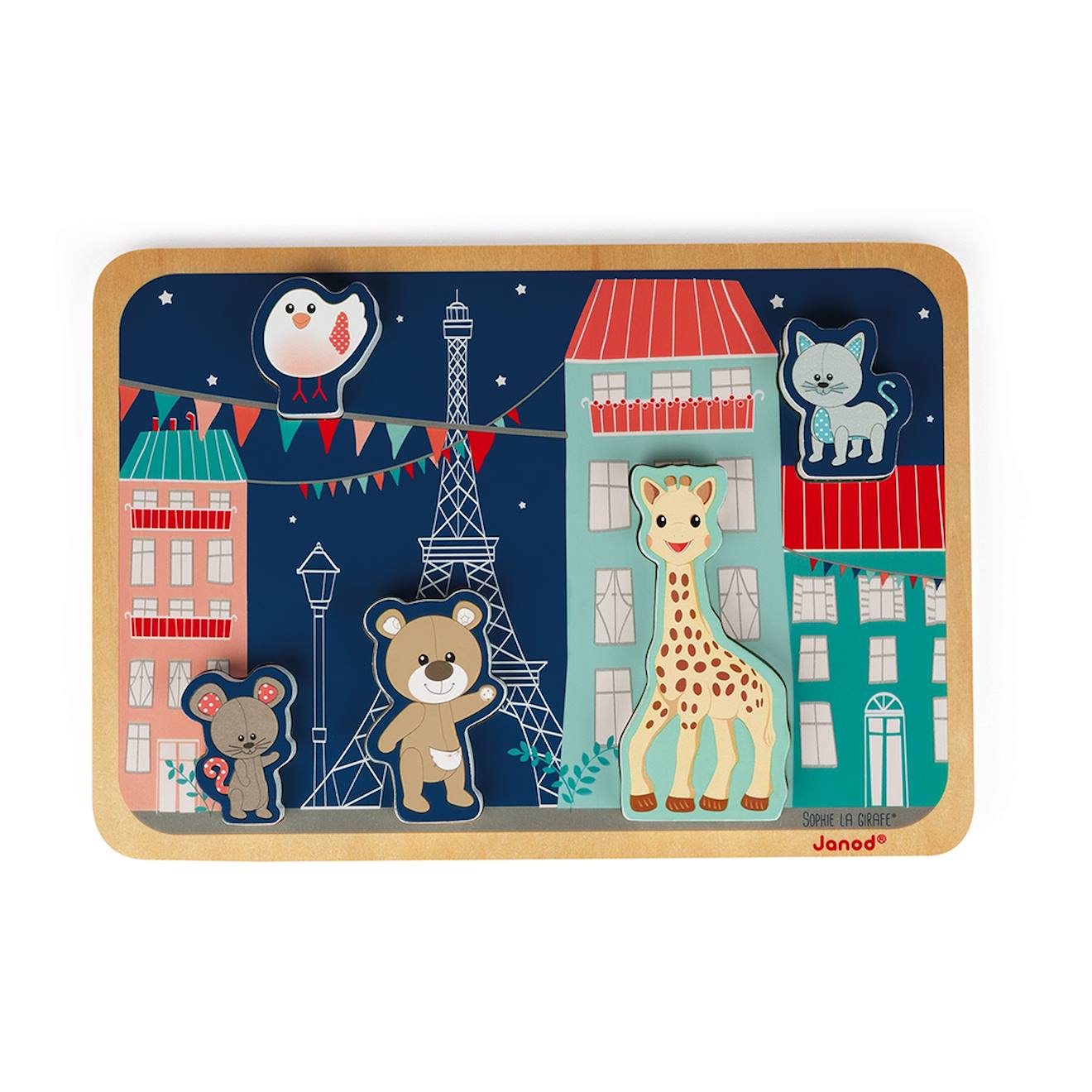 Chunky puzzle sophie la girafe bleu