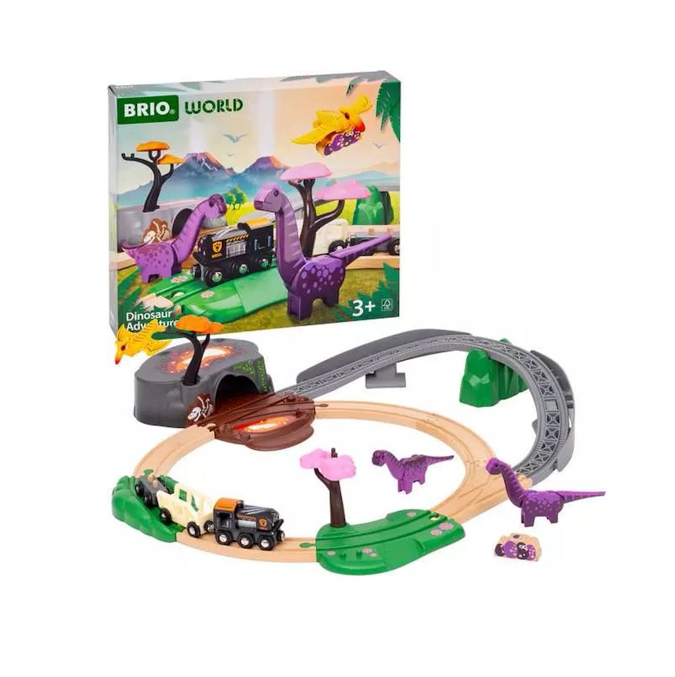 Circuit aventure dinosaure vert