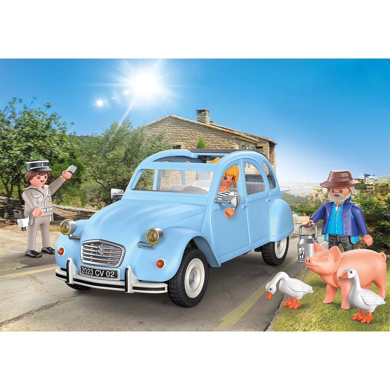 Citroën 2cv 70640 multicolore