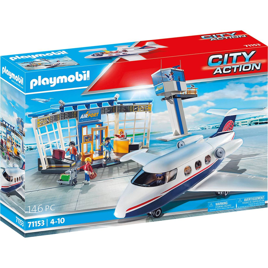 City action aéroport avec avion 71153 multicolore