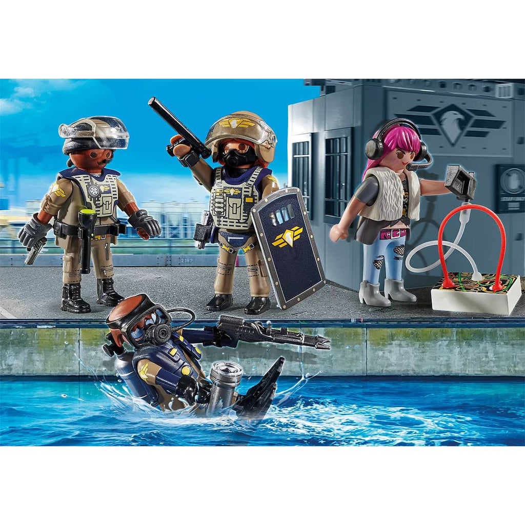 City action équipé des forces spéciales avec bandit 71146 multicolore