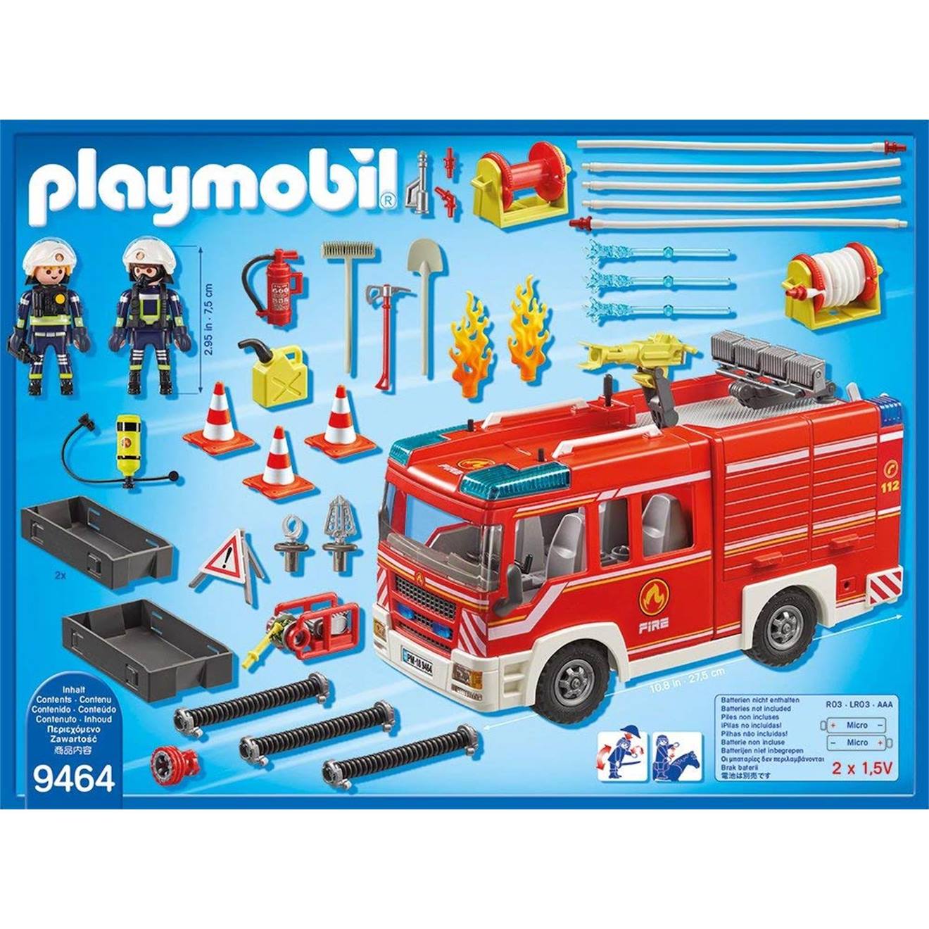 City action - fourgon d'intervention des pompiers 9464 rouge