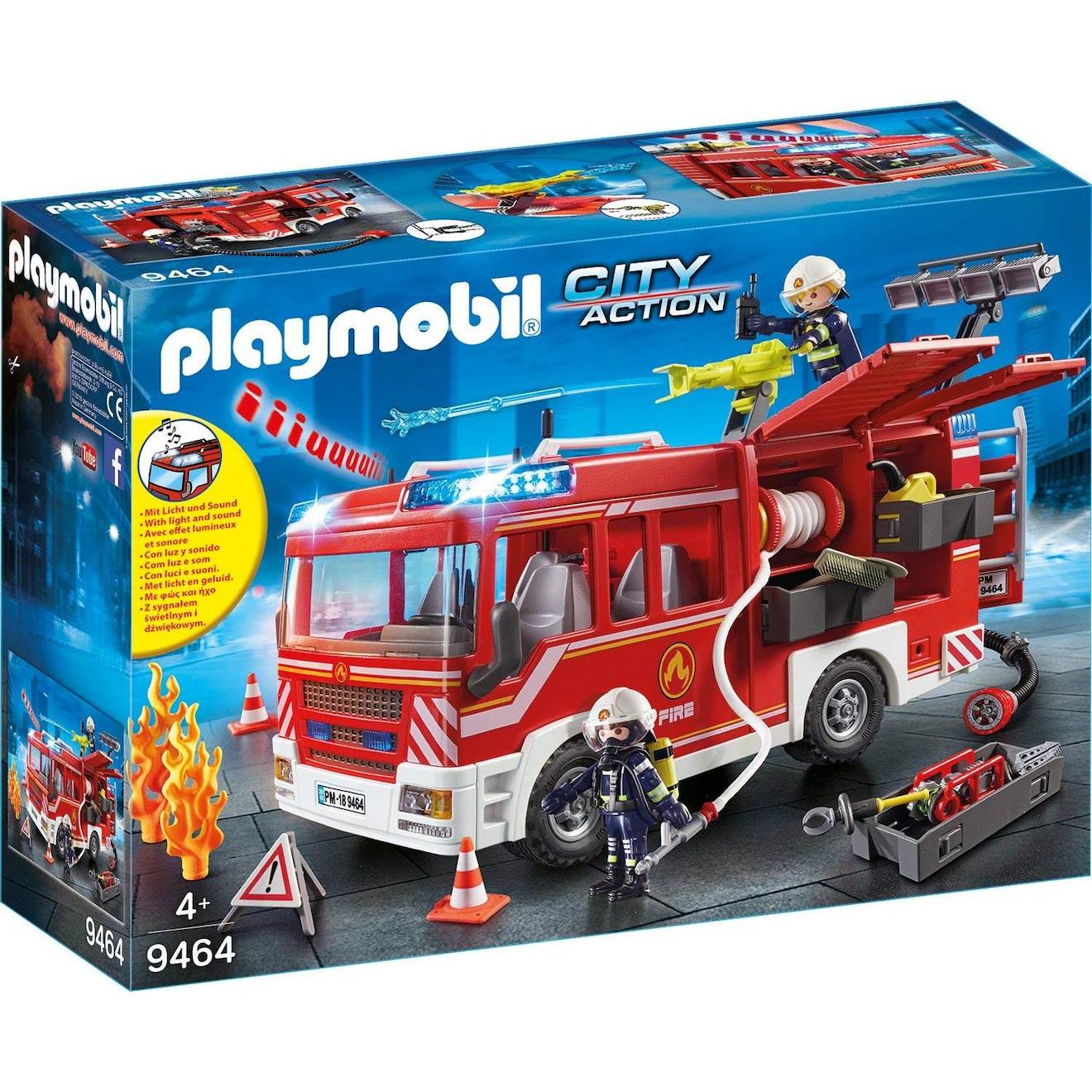 City action - fourgon d'intervention des pompiers 9464 rouge