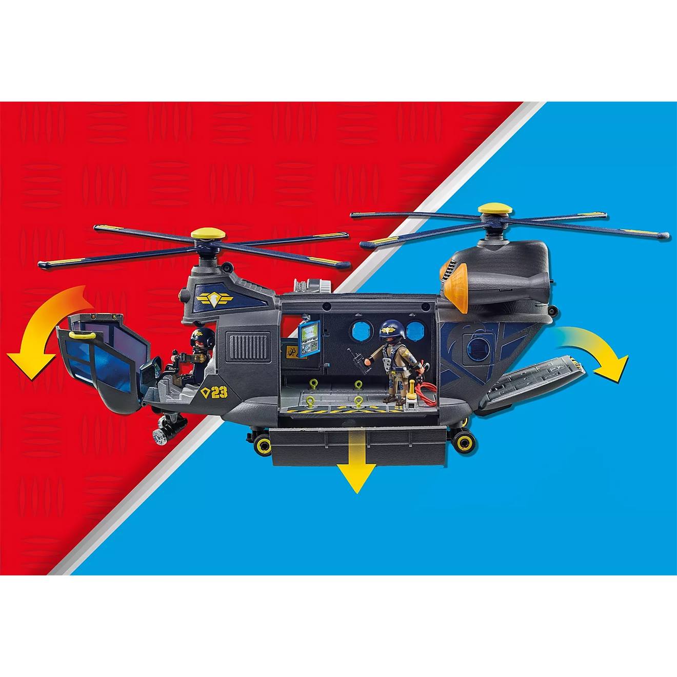 City action hélicoptère de transport des forces spéciales 71149 multicolore