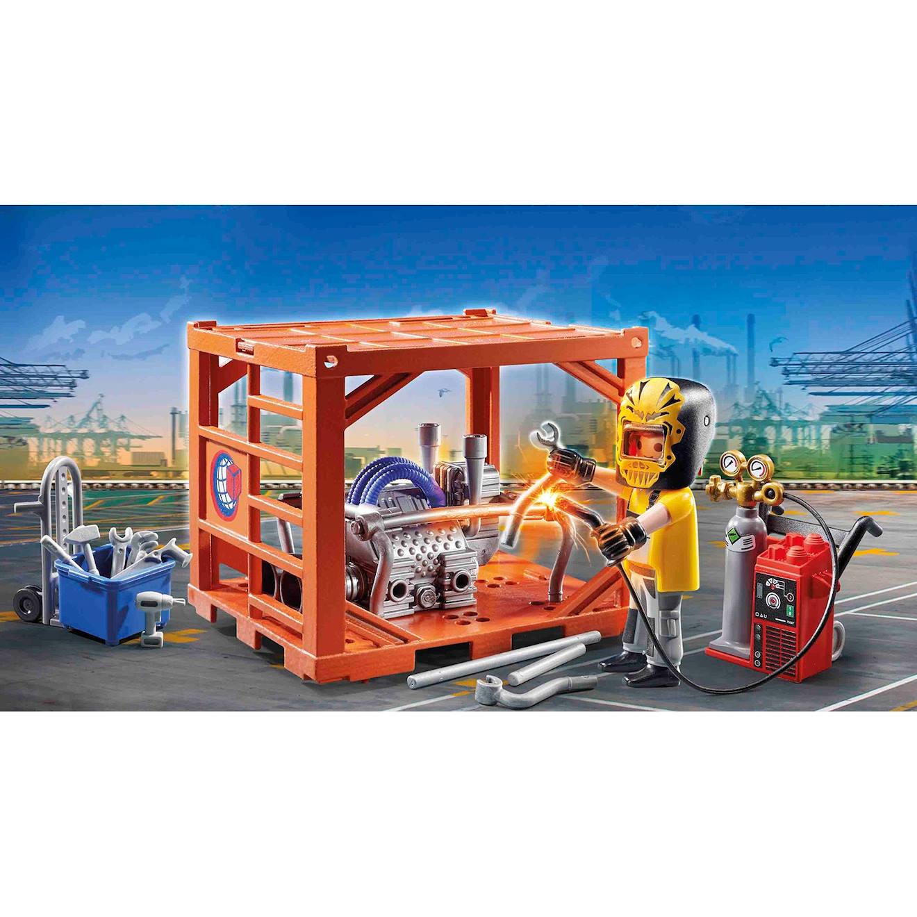 City action ouvrier et conteneur 70774 multicolore