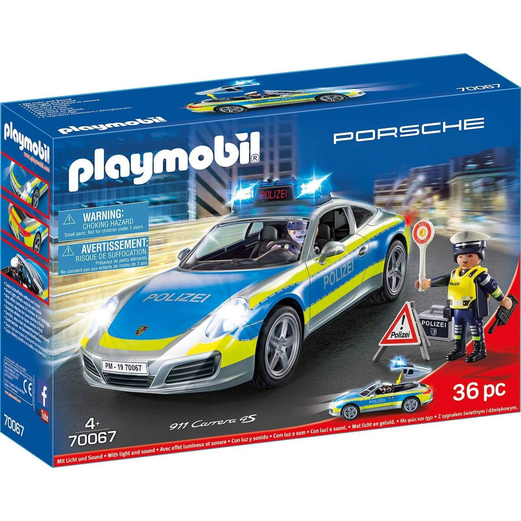 City action - porsche 911 carrera 4s police 70067 multicolore