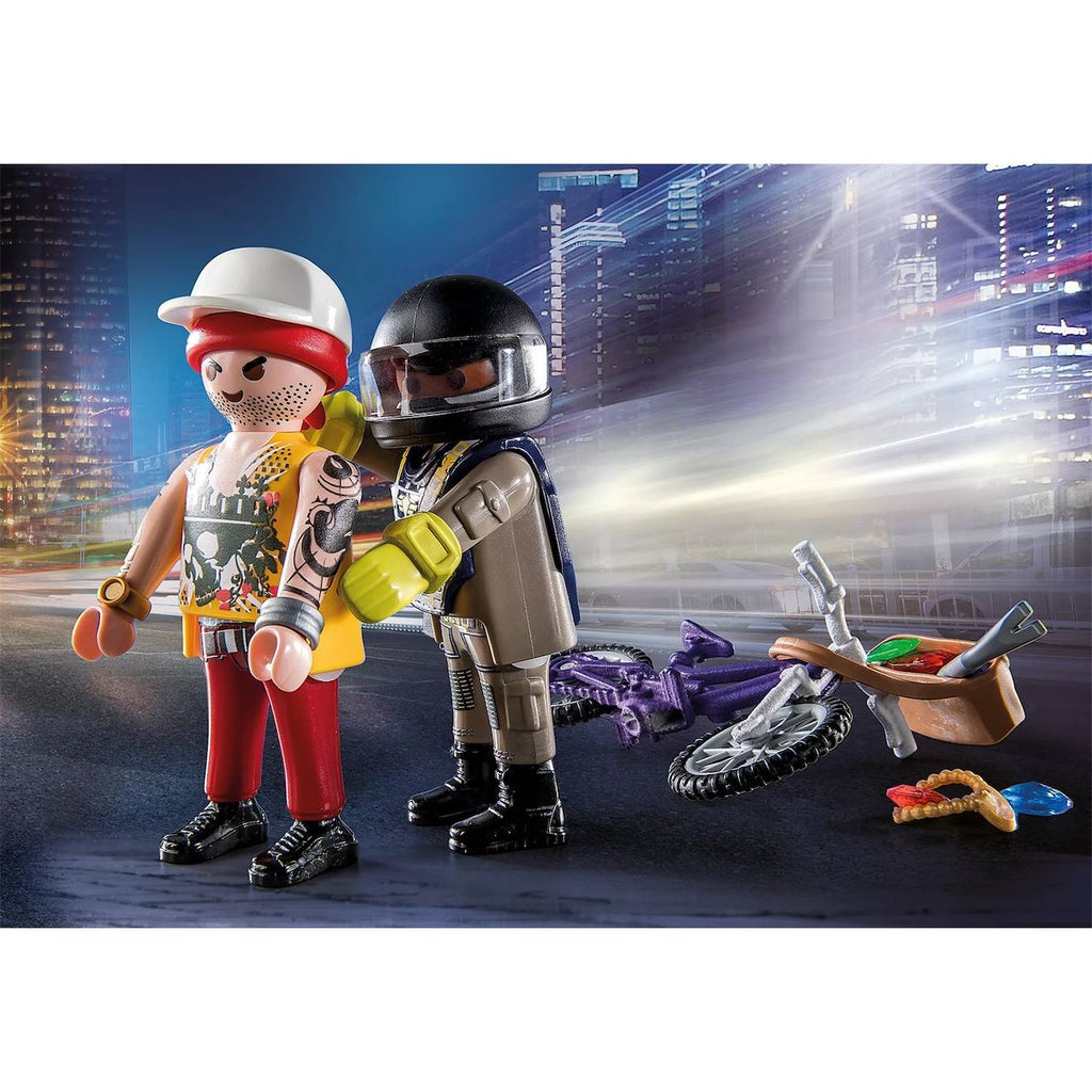 City action starter pack agent et voleur 71255 multicolore