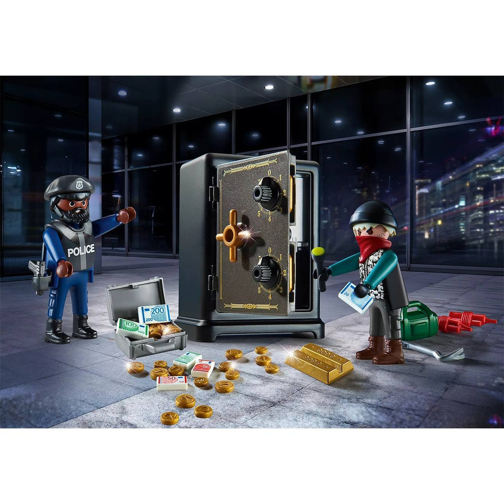 City action starter pack policier avec cambrioleur de coffre-fort 70908 multicolore