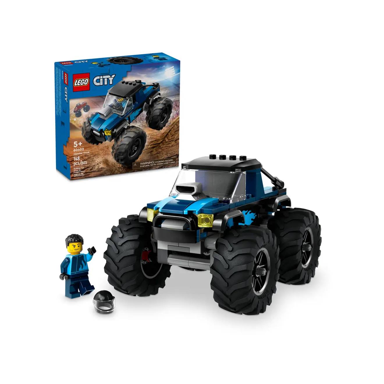 City le monster truck bleu 60402 multicolore