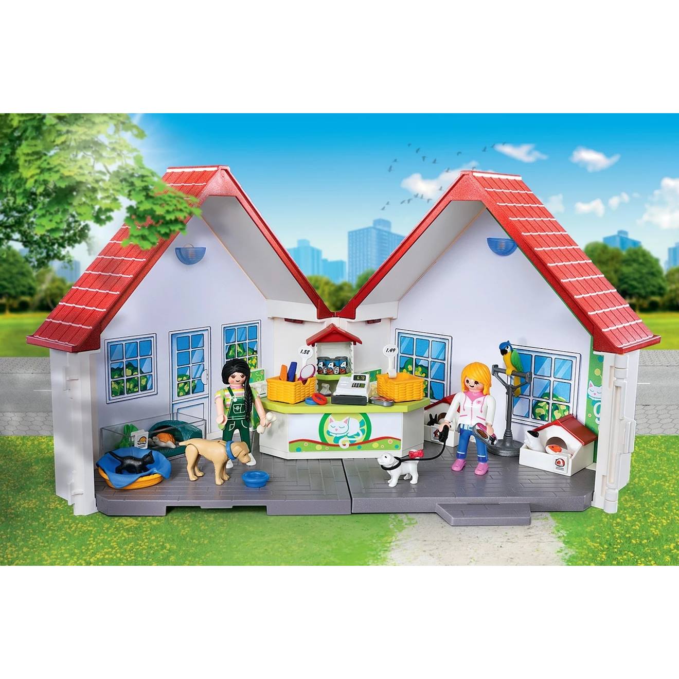 City life coffret animalerie transportable 71396 multicolore
