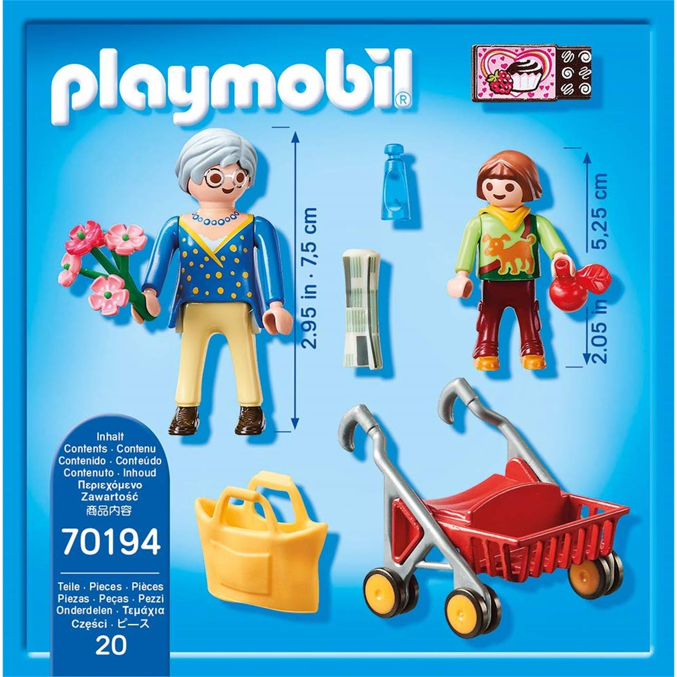 City life - petite fille et grand-mère 70194 multicolore