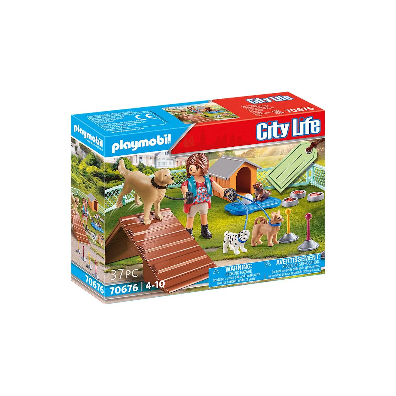 City life set cadeau éducatrice et chiens 70676 multicolore