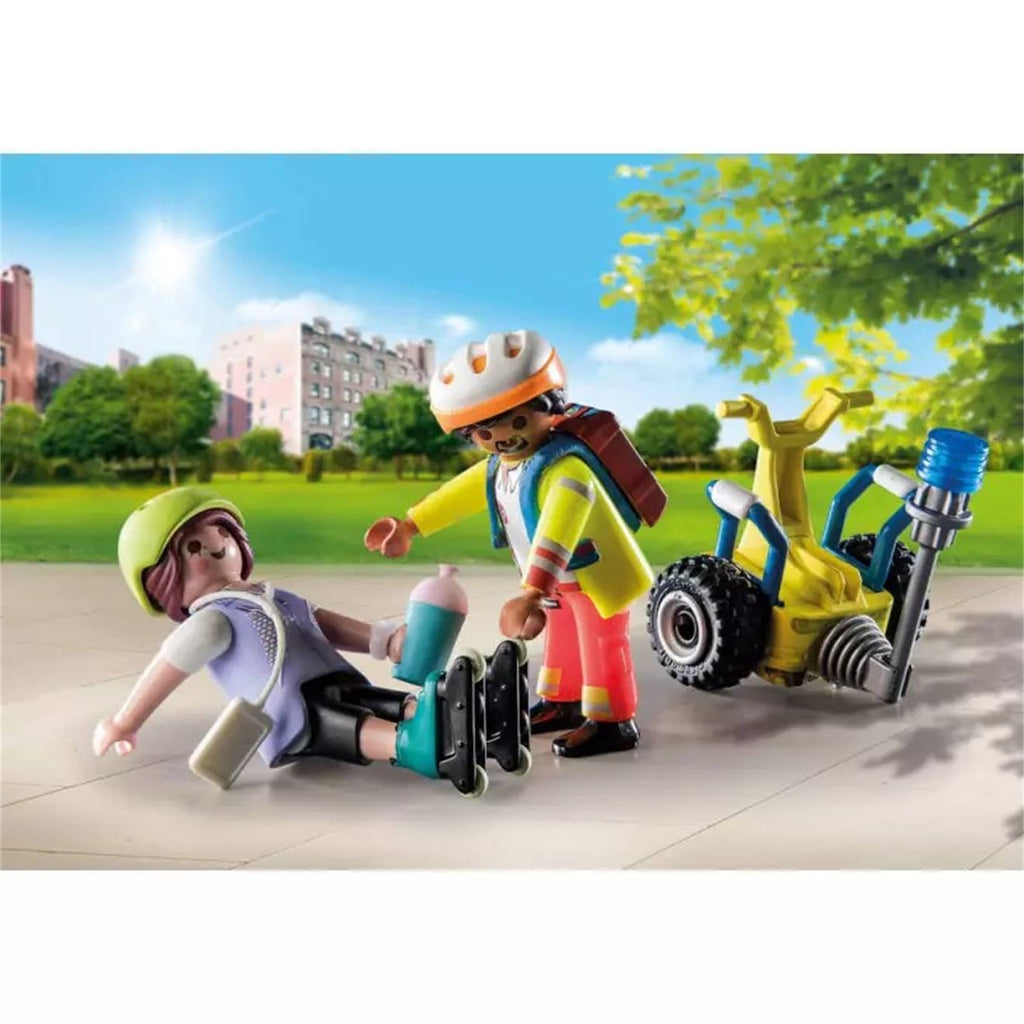 City life starter pack secouriste avec gyropode 71257 multicolore