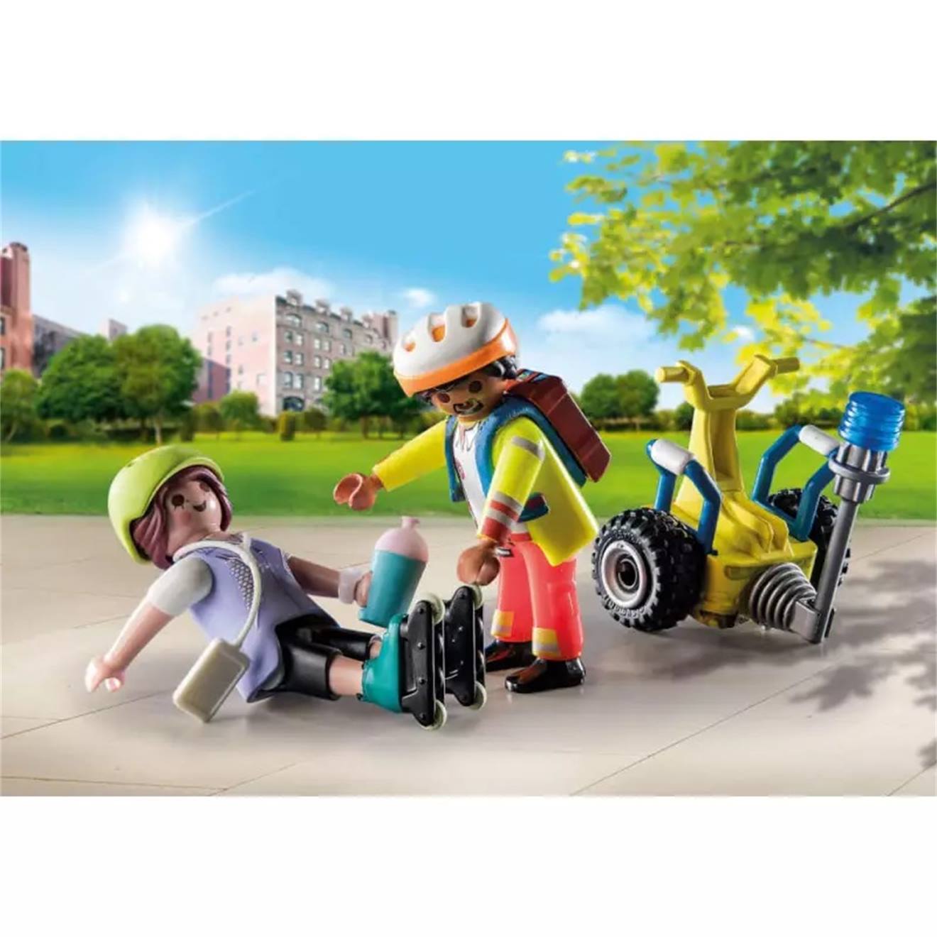 City life starter pack secouriste avec gyropode 71257 multicolore